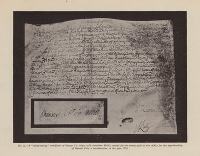 Yrjö I:n "verirahatodistus" (litografia)". tekijältä English School
