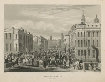 Vilkas katunäkymä King William Streetillä tekijältä English School