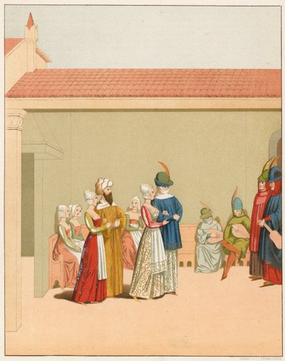 Karnevaalikohtaus, 1400-luku tekijältä English School