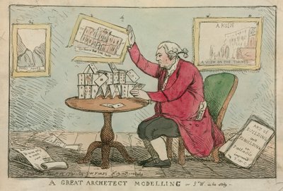 Loistava arkkitehtimallinnus - sarjakuva Sir William Chambersista, Somerset Housen arkkitehti tekijältä English School