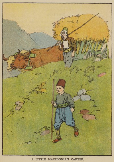 Pieni makedonialainen vaunu (väri litho) tekijältä English School