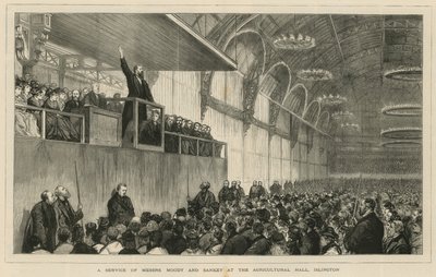 Herra Moodyn ja Sankeyn jumalanpalvelus Agricultural Hallissa, Islingtonissa tekijältä English School