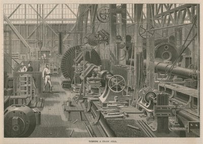 Vierailu Penns Marine Engine Factorylle Greenwichissä, Lontoossa; Kampiakselin kääntäminen tekijältä English School