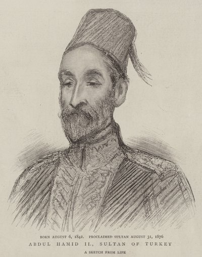 Abdul Hamid II, Turkin sulttaani (kaiverrus) tekijältä English School