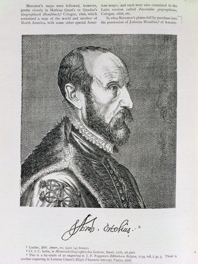 Abraham Ortelius (1527-98) kuvitus 