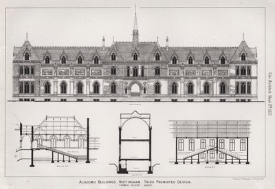 Akateemiset rakennukset, Nottingham, Third Premiated Design (kaiverrus) tekijältä English School
