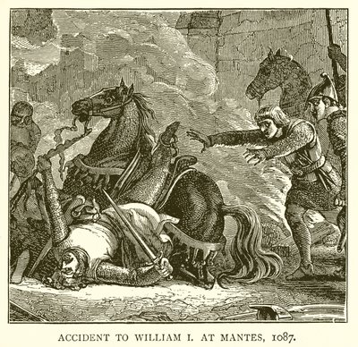 Onnettomuus William I:lle Mantesissa, 1087 tekijältä English School