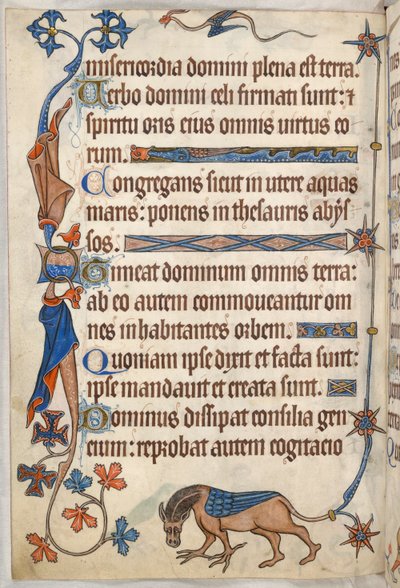Lisätä. 42130, f.61v, Psalmi 32, siivekäs hevonen, 
