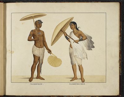 Add Or 1335 Two Kerala Brahmins, n. 1828 (käsinvärinen lito) tekijältä English School