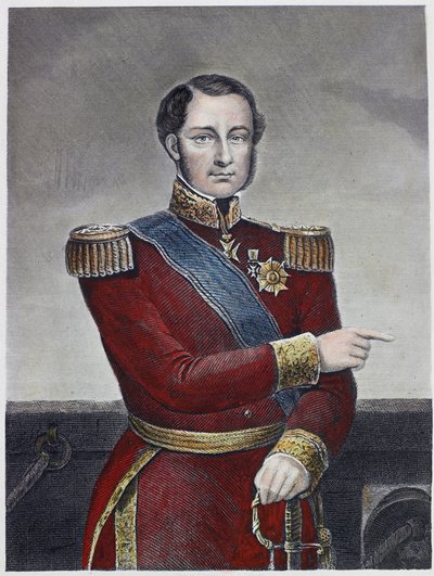 Admiral Hamelin (värillinen kaiverrus) tekijältä English School