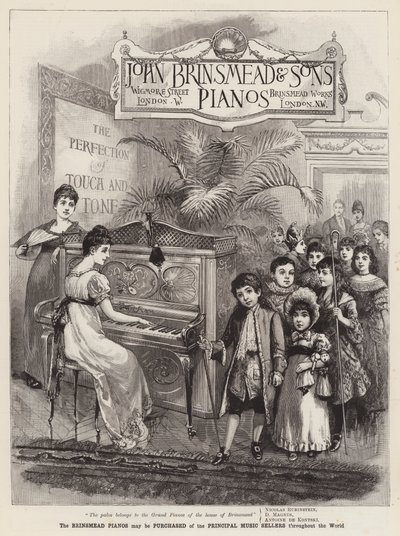 Mainos, Brinsmead Pianot tekijältä English School