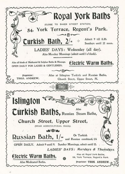 Mainos Royal York Bathsista tekijältä English School