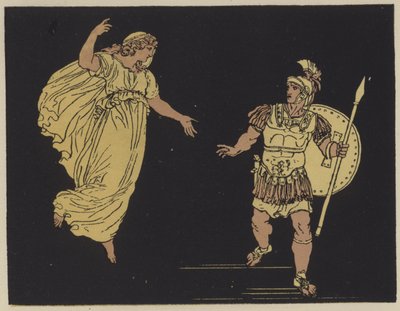 Aeneas ja Creusan varjo (väri litho) tekijältä English School