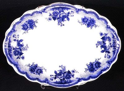Albertoli-kuvioinen Staffordshire-lautas, noin 1860 (keramiikka). tekijältä English School
