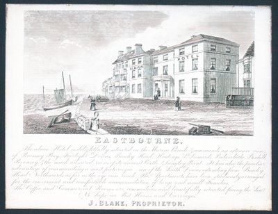 Albion Hotel, omistajan J Blaken kauppakortti tekijältä English School