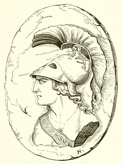 Alkibiades, antiikin veistoksesta (kaiverrus) (kaiverrus) tekijältä English School