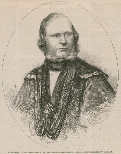 Alderman David Williams Wire, valittu pormestari tekijältä English School