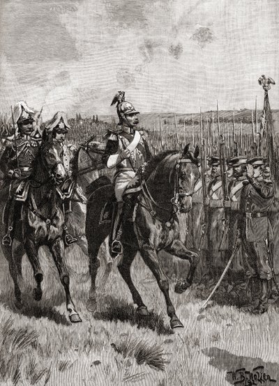 Aleksanteri II venäläinen arvioi armeijaansa Sebastopolissa Krimin sodan aikana tekijältä English School