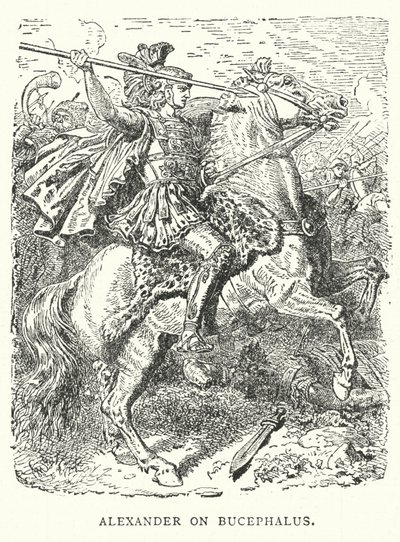 Alexander ja Bucephalus (kaiverrus) (kaiverrus) tekijältä English School