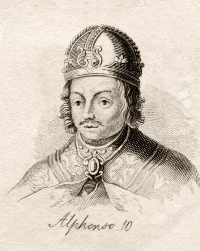 Alfonso X Castile, Crabbin historiallisesta sanakirjasta, julkaistu 1825 tekijältä English School