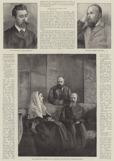 Alfred, Baron Tennyson, runoilijavoittaja (kaiverrus) tekijältä English School