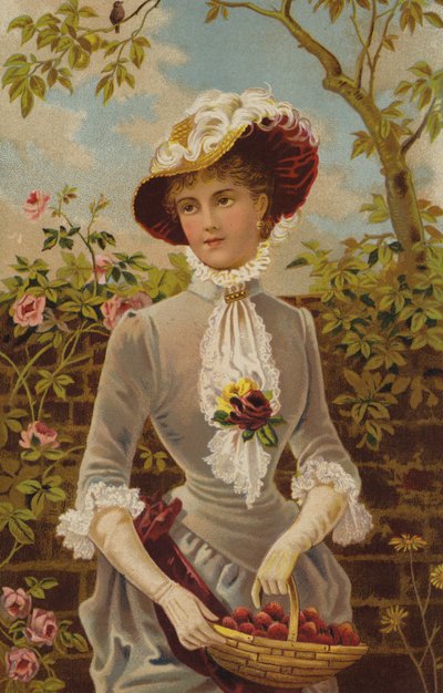 Kaikki puutarhamessuilla (chromolitho) tekijältä English School