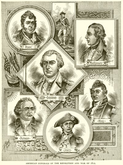 Yhdysvaltain vallankumouksen ja sodan kenraalit 1812 tekijältä English School