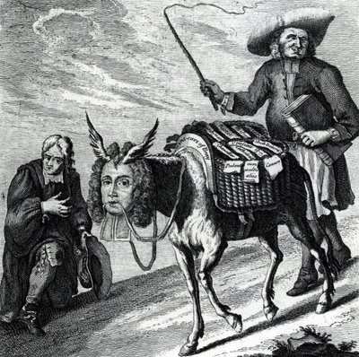 Aasi täynnä kirkon etuja, 1737 tekijältä English School