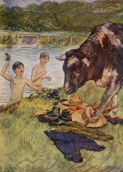 Odottamaton vierailija (väri litho) tekijältä English School