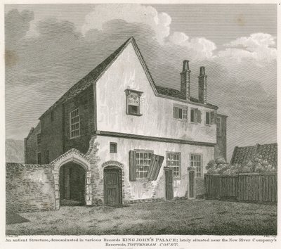 Muinainen rakennelma, joka on nimetty eri asiakirjoissa King Johns Palace tekijältä English School