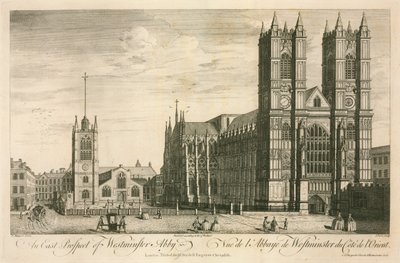Lontoon Westminster Abbeyn itänäkymä tekijältä English School