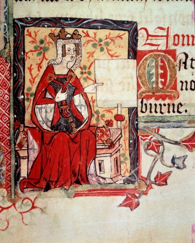 Valaistus, joka esittää Mathilde Emperesseä (n. 1102-1167), joka tunnetaan myös nimellä Englannin Maud ja Mathilde, Pyhän valtakunnan Henrik V:n vaimo, ja joka on peräisin St. Albansin munkkien kirjasta "Histoire d