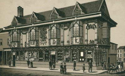 Ancient House, Ipswich (litografia) tekijältä English School