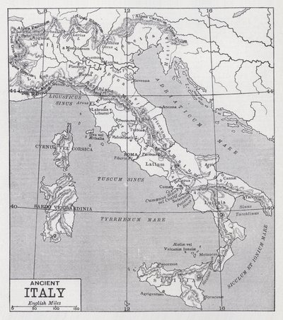 Muinainen Italia (litho) tekijältä English School