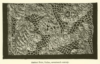 Ancient Point, italialainen, 1600-luku (kaiverrus) tekijältä English School