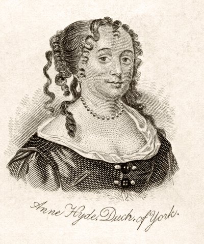 Anne Hyde, Yorkin herttuatar, Crabbin historiallisesta sanakirjasta, julkaistu 1825 tekijältä English School