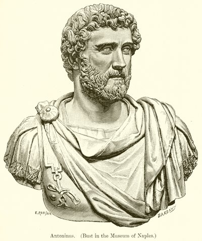 Antoninus. (Rintakuva Napolin museossa) tekijältä English School