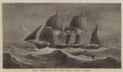 Arctic Exploration, herra Allen Youngin jahti "Pandora" (kaiverrus) tekijältä English School