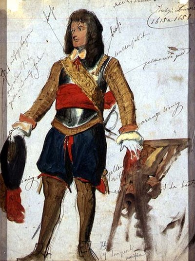 Armor (n. 1615) Louvre-museossa, Pariisissa, n. 1850 (akvarelli ja guassi paperille) tekijältä English School