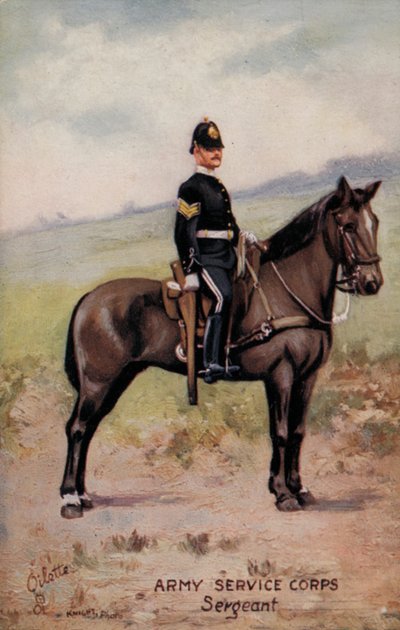 Armeijan palvelusjoukot, kersantti (väri litho) tekijältä English School