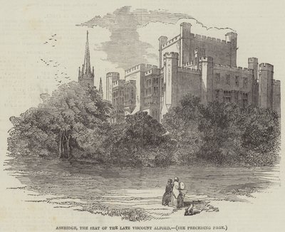 Ashridge, edesmenneen varakreivi Alfordin istuin (kaiverrus) tekijältä English School