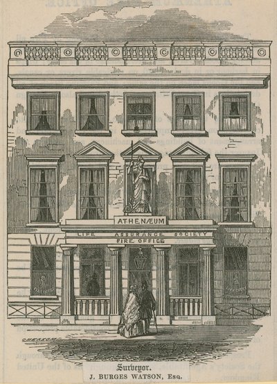 Athenaeum Life Assurance Society, palotoimisto, Lontoo tekijältä English School