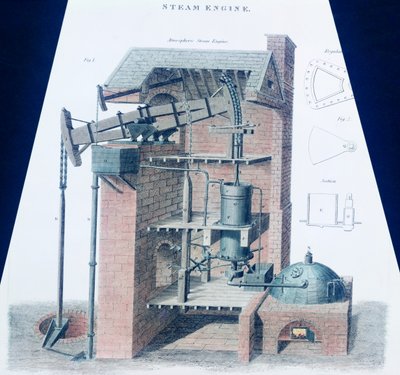Atmospheric Steam Engine (värikaiverrus) tekijältä English School