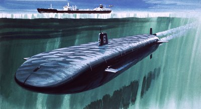 Atomisukellusvene jään alla tekijältä English School