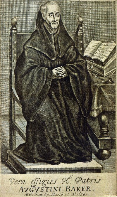 Augustini Baker, Holy Wisdomin etukappale, painettu vuonna 1634 tekijältä English School