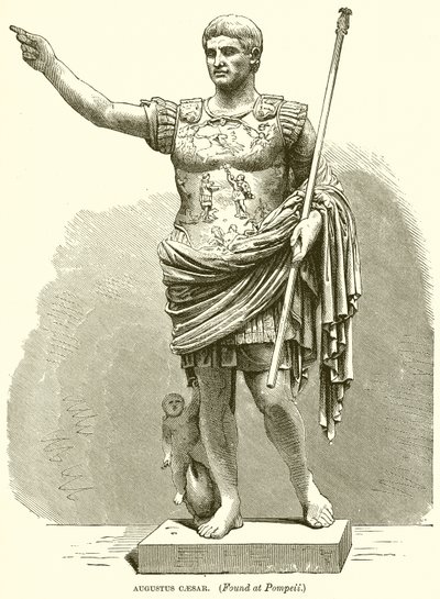 Augustus Caesar. (Löytyi Pompejista) tekijältä English School