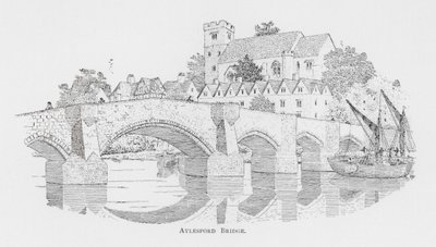 Aylesfordin silta (litografia) tekijältä English School