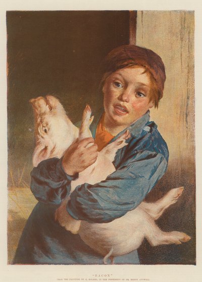 Pekoni (chromolitho) tekijältä English School