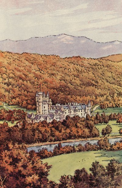 Balmoral Castle (väri litho) tekijältä English School
