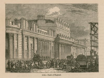 Bank of England, Sir John Soanes South Front, 1823 tekijältä English School